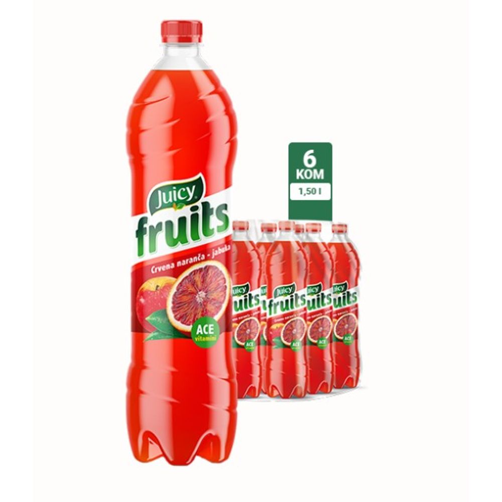 Juicy Fruits ACE Crvena Narandža 1,5l  6/1 XXL slika 1