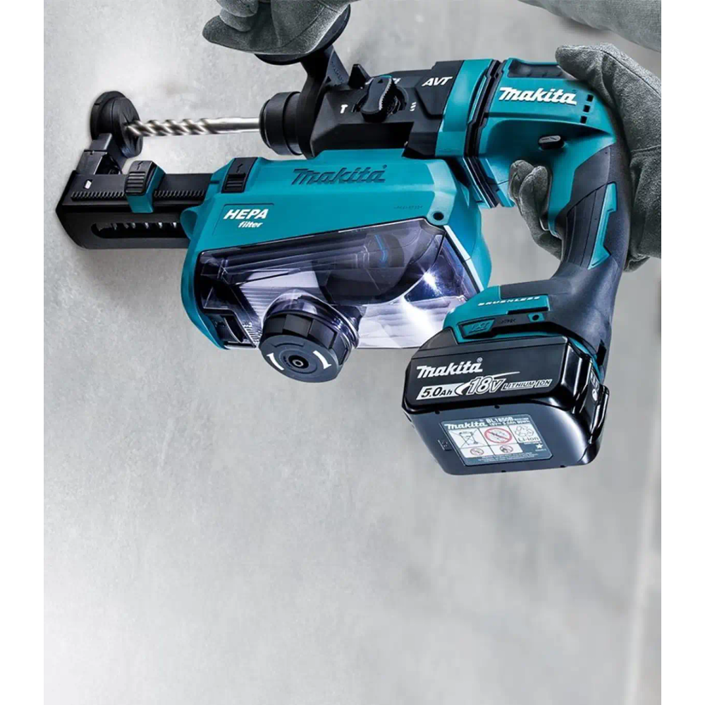 Makita - Akumulatorska bušilica-čekić DHR182ZWJ slika 2