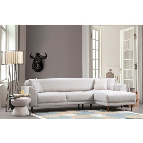 Atelier Del Sofa Kutna garnitura na razvlačenje, Bež, Image Corner Right ( L3-Chl ) - Beige slika 1