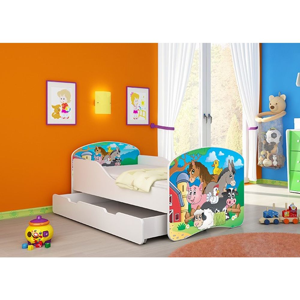 ACMA Dječiji krevet Acma I sa ladicom - 180x80cm - Dezen 34 slika 1