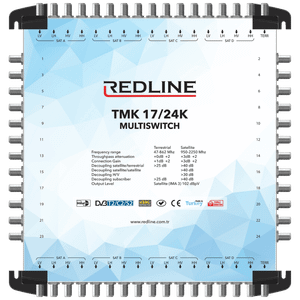 REDLINE Multišalter 4 satelita na 24 utičnice,kaskadni(bez adaptera) - TMK 17/24K