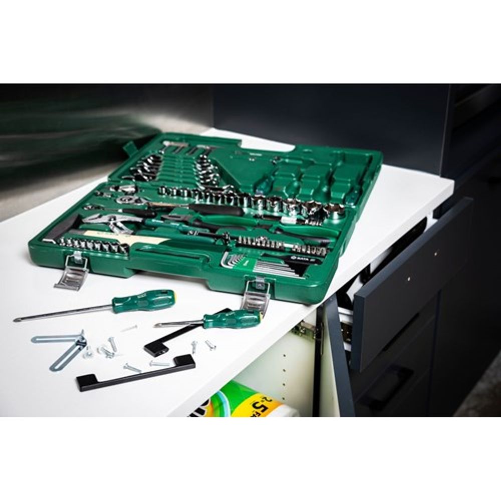 Set nasadnih ključeva i set alata SATA ST09403 1/4″ i 1/2″ 80-dijelni slika 3