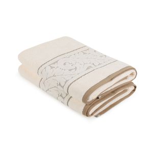 Sultan - Cream Cream Bath Towel Set (2 Pieces)