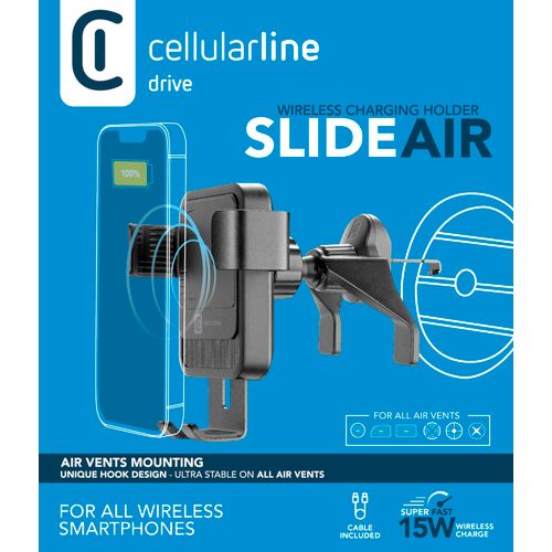 Cellularline držač Slide Air Wireless 15W  slika 4