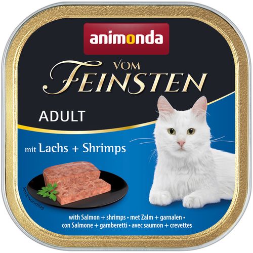 animonda Vom Feinsten Adult losos i škampi, potpuna mokra hrana za odrasle mačke 100g slika 1