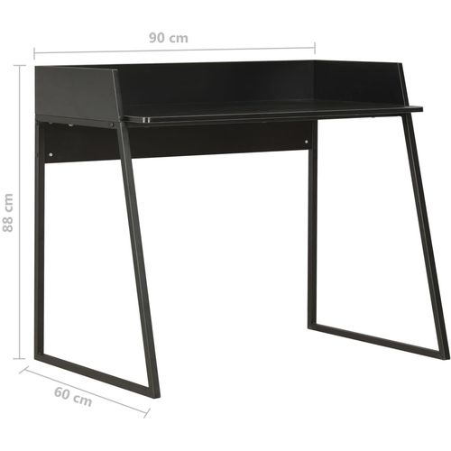 Radni stol crni 90 x 60 x 88 cm slika 7