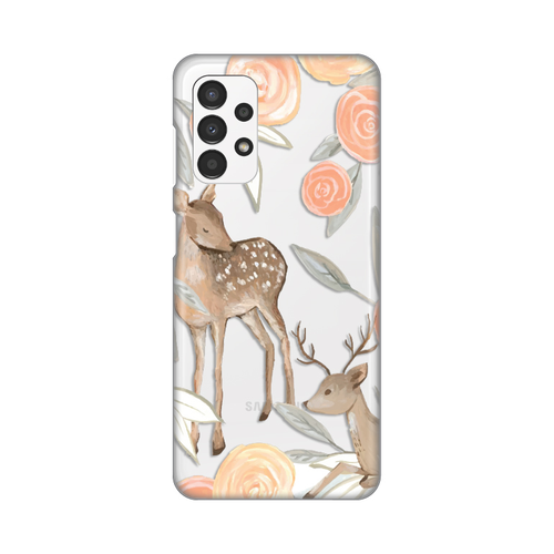 Torbica Silikonska Print Skin za Samsung A135F Galaxy A13 4G Flower Deer slika 1