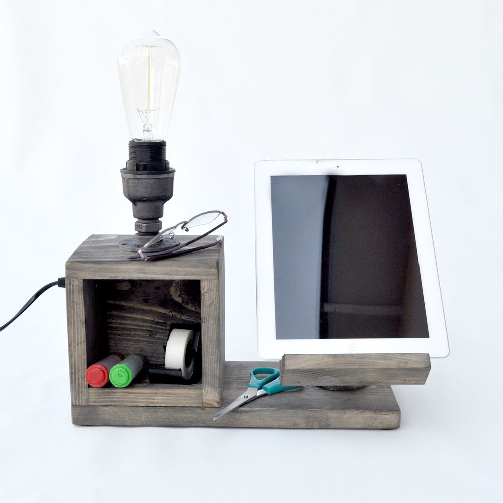 Crna Stolna Lampa Pp078 slika 1