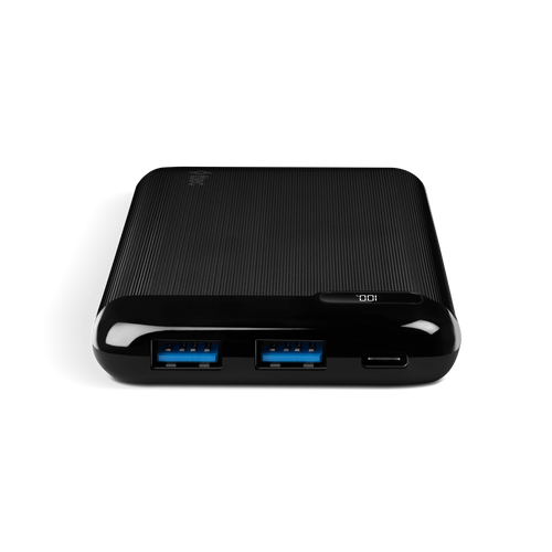 Ttec Prijenosni punjač PowerSlim LCD PD 10.000 mAh Powerbank  wth USB-C Input/output/Black slika 1