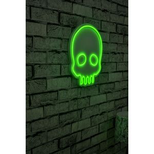 Wallity Ukrasna plastična LED rasvjeta, Skull - Green