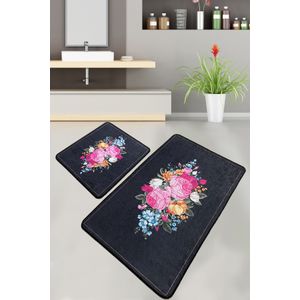 Blomst Multicolor Bathmat Set (2 Pieces)