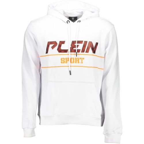 PLEIN SPORT SWEATSHIRT WITHOUT ZIP MAN WHITE slika 1