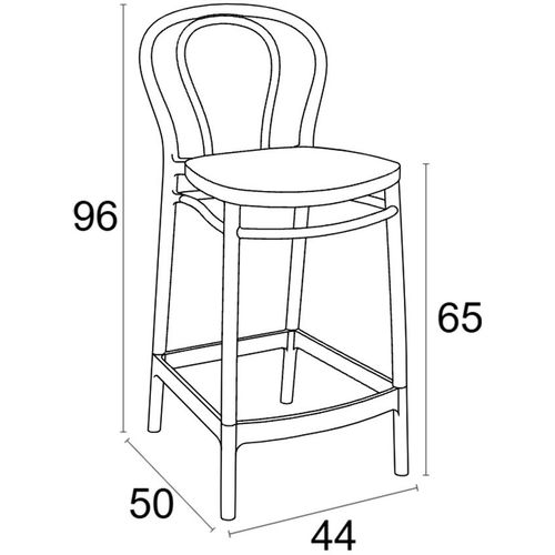 Dizajnerske polubarske stolice — CONTRACT Victor • 2 kom. slika 8