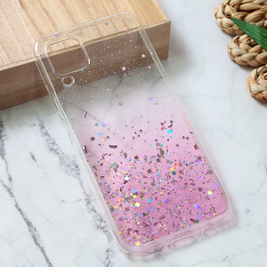 Torbica Silikonska Glitter za Huawei P40 Lite roze