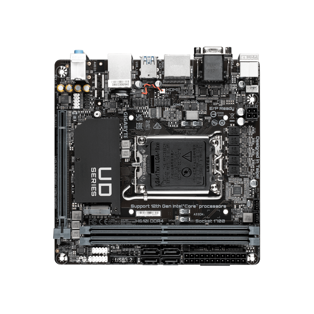Gigabyte MB H610I DDR4LGA 1700; PCIe 4.0; Intel H6104xDDR4,VGA,HDMI,2xDP, mini ITX slika 3