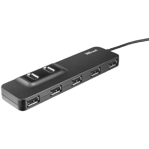 Trust USB HUB Oila, 7-port, USB 2.0, crni (20576) slika 1