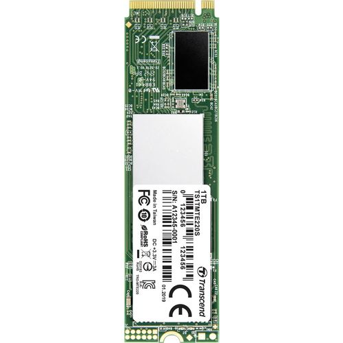 Transcend 220S 1 TB unutarnji M.2 PCIe NVMe SSD 2280 M.2 NVMe PCIe 3.0 x4 maloprodaja TS1TMTE220S slika 4