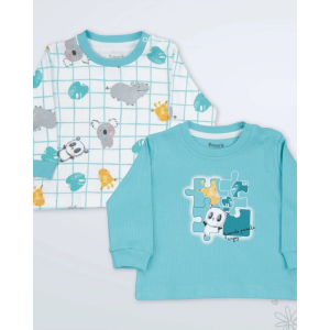 Miniworld Majica dugih rukava za bebe Panda 2, 2kom