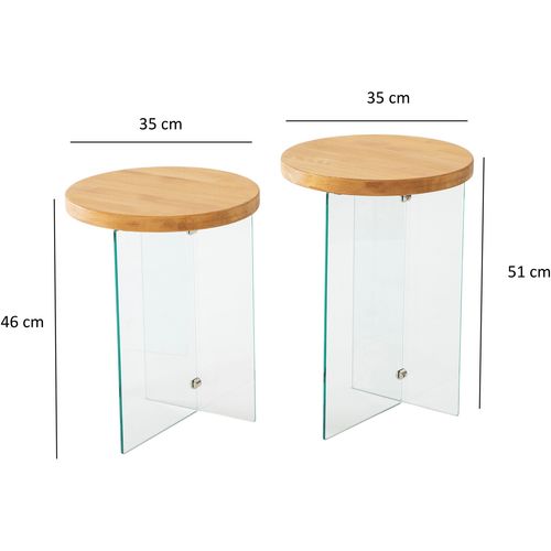 Serenity 2 - Oak, Transparent Oak
Transparent Coffee Table Set slika 4