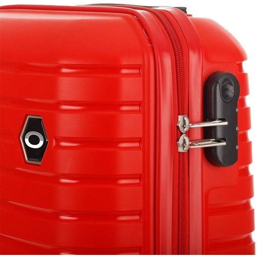 Ornelli veliki kofer Vanille, crvena slika 5