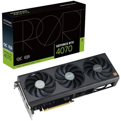 Asus PROART-RTX4070-O12G Grafička karta NVD 12GB GDDR6X 192bit crna slika 1