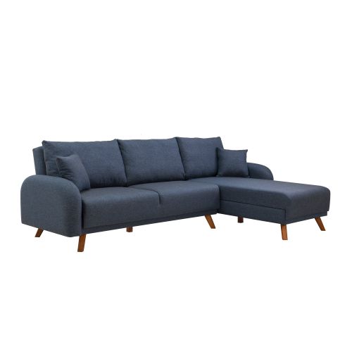 Atelier Del Sofa Hera 2 Ugao - Tamnoplava Ugaona Sofa na Razvlačenje slika 9