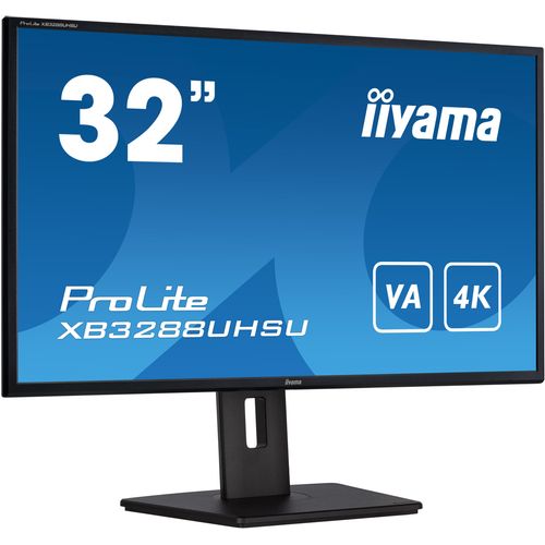 IIYAMA Monitor LED XB3288UHSU-B5 32'' VA panel with 4K resolution 3840 x 2160 @60Hz 300 cd/m² 3000:1 3ms HDMI DP USB height, swivel, tilt slika 2