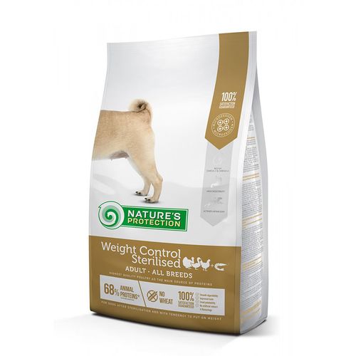 Nature's Protection Super Premium Weight Control Sterilised Živina i Račići, hrana za pse 12 kg slika 1