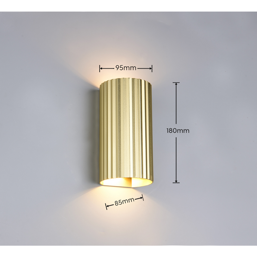 Trio Lightning zidna lampa SOKA 2, zlatna boja slika 2