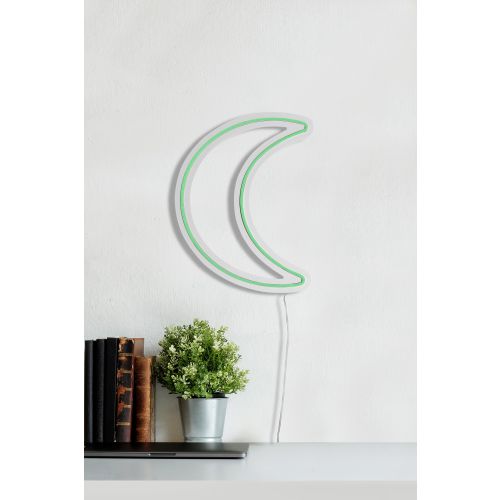 Wallity Ukrasna plastična LED rasvjeta, Crescent - Green slika 4