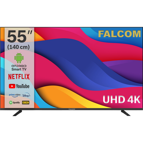 Falcom Smart LED TV @ Android 55", 4K, DVB-S2/T2/C, HDMI, WiFi - TV-55LTF022SM slika 1