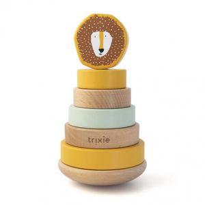 Trixie Drvena igračka - Prstenovi za slaganje, Lav