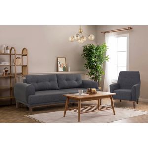 Balera - Anthracite Anthracite Sofa Set