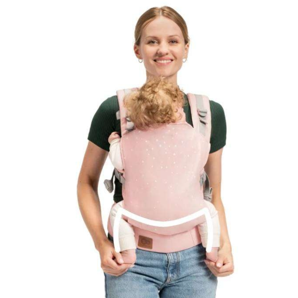 Kinderkraft Ergonomska nosiljka za bebu Nino Confetti, Pink slika 2