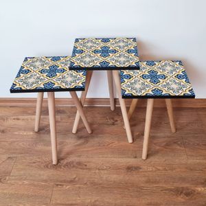 Set Nesting Stolova (3 Komada) - Različite Boje