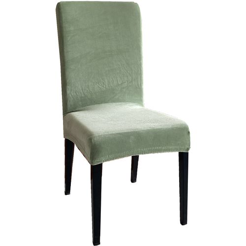 Navlaka za stolicu rastezljiva Velvet zelena 45x52 cm, set od 2 kom slika 1