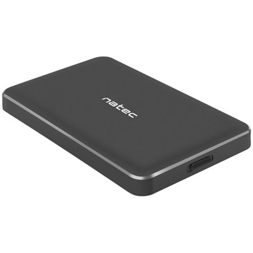 Natec NKZ-1430 OYSTER PRO, HDD/SSD External Enclosure 2.5",  SATA III, USB3.0, Aluminium, Black slika 1