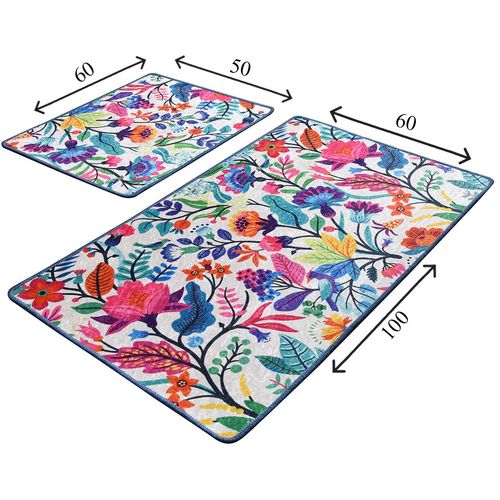 Pictura Multicolor Bathmat Set (2 Pieces) slika 3