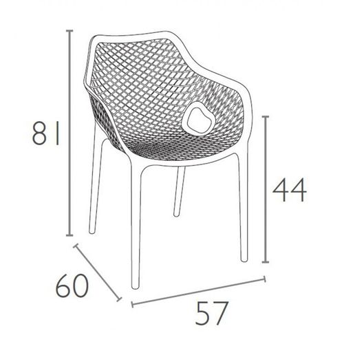 Dizajnerska stolica — CONTRACT Grid XL slika 15