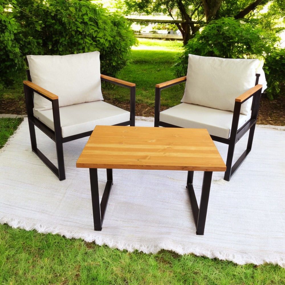 Lounge set CPT5547-75 u bež boji za vrt slika 1