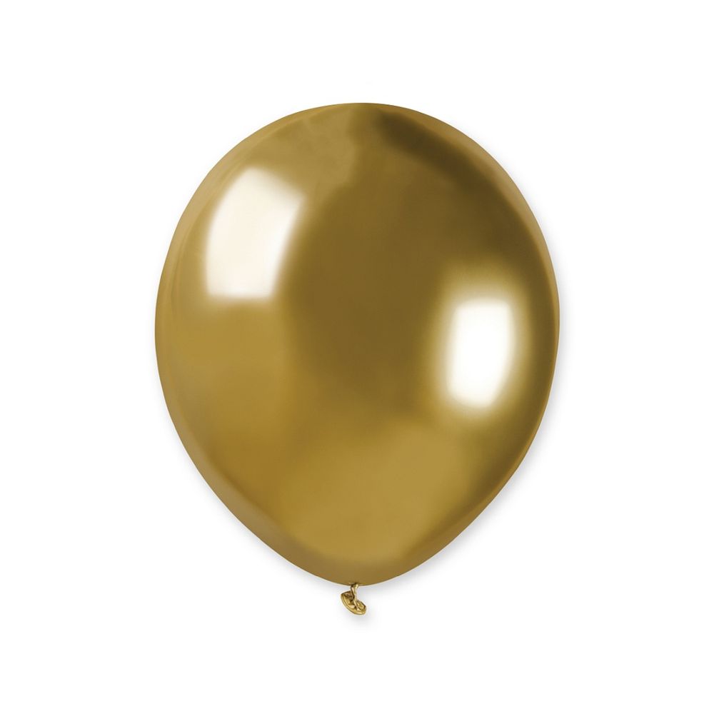 AB50-88 Balon Hromirano Zlatni 13cm, 100kom slika 1