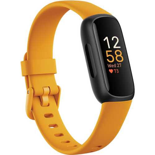 Fitbit sportska narukvica Inspire 3 FB424BKYW, Morning Glow/Black slika 2