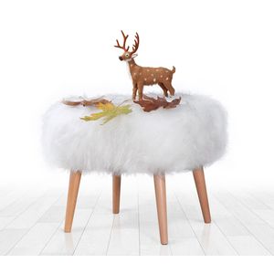 Deer - White White Pouffe