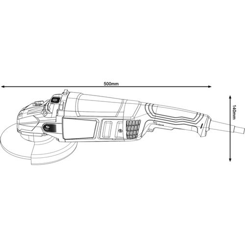 GWS 2200 (230 mm) kutna brusilica slika 4