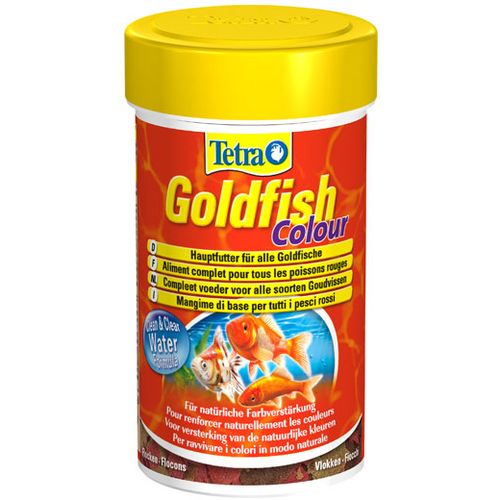 Tetra Goldfish Colour Flakes 100 ml, hrana za ribice slika 1