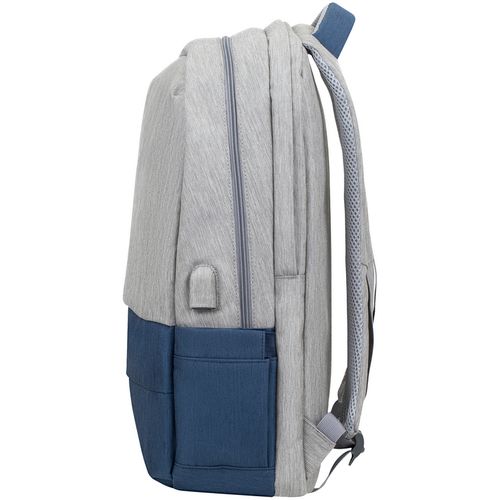 Ruksak RivaCase 17.3" Prater 7567 Grey/Dark Blue anti-theft laptop backpack slika 5