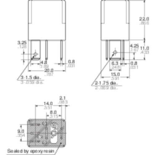 Panasonic CM112 automobilski relej 12 V/DC 35 A 1 prebacivanje slika 4