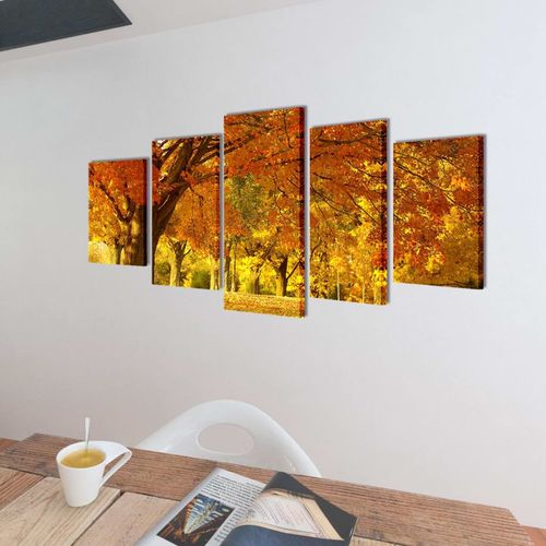 Zidne Slike na Platnu Set s Printom Drvo Javora 200 x 100 cm slika 5