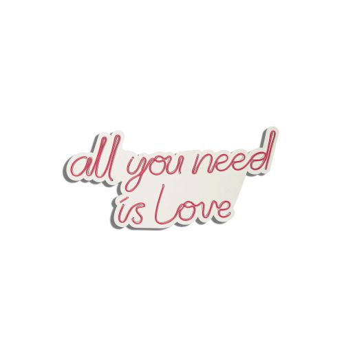 Wallity Ukrasna plastična LED rasvjeta, All You Need is Love - Red slika 11