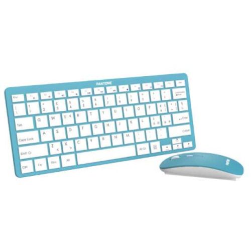 PANTONE IT COLLECTION bežična tastatura sa mišem u SVETLO PLAVOJ boji slika 1
